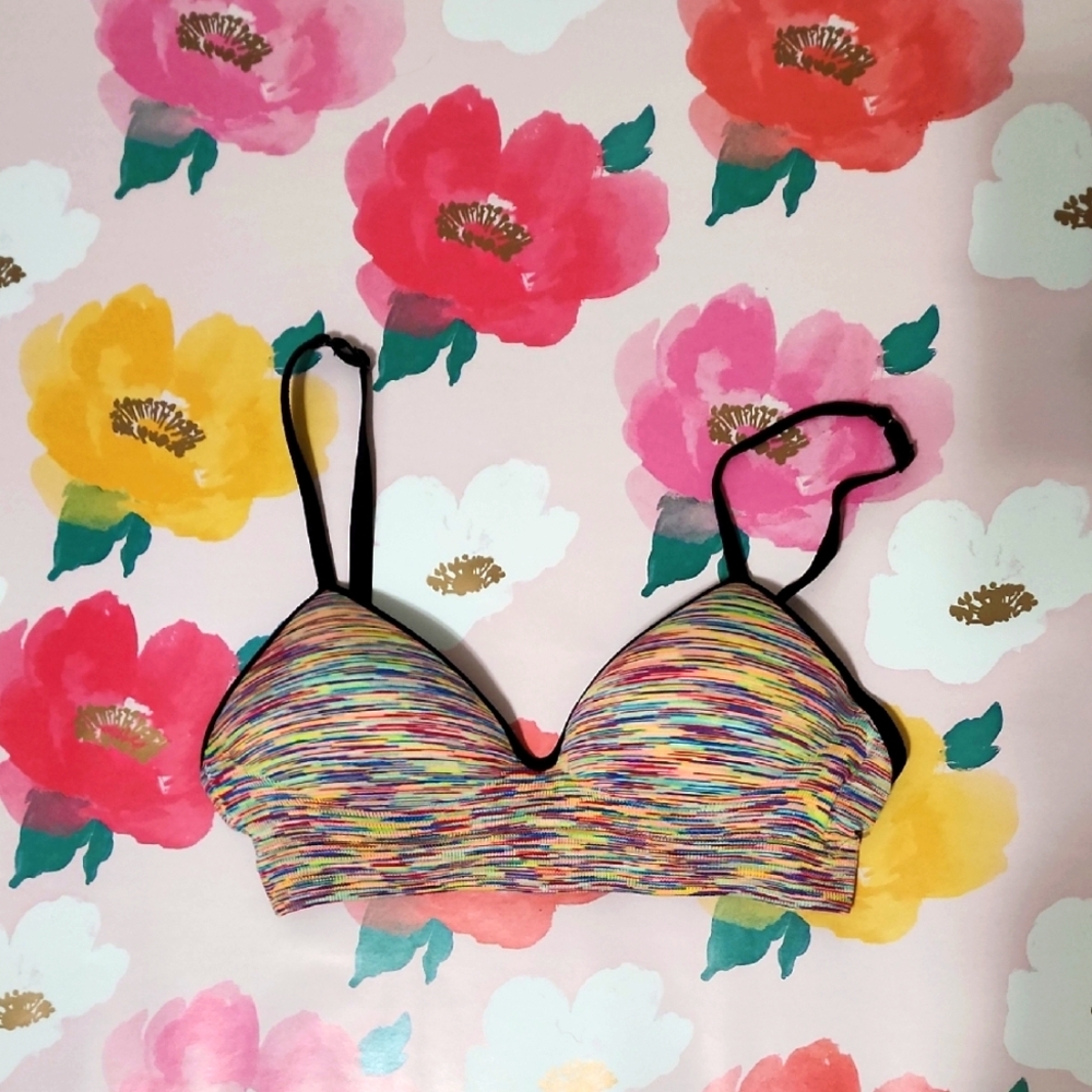 Xhilaration Perfect Bralette In Colorful Space Dye Xs